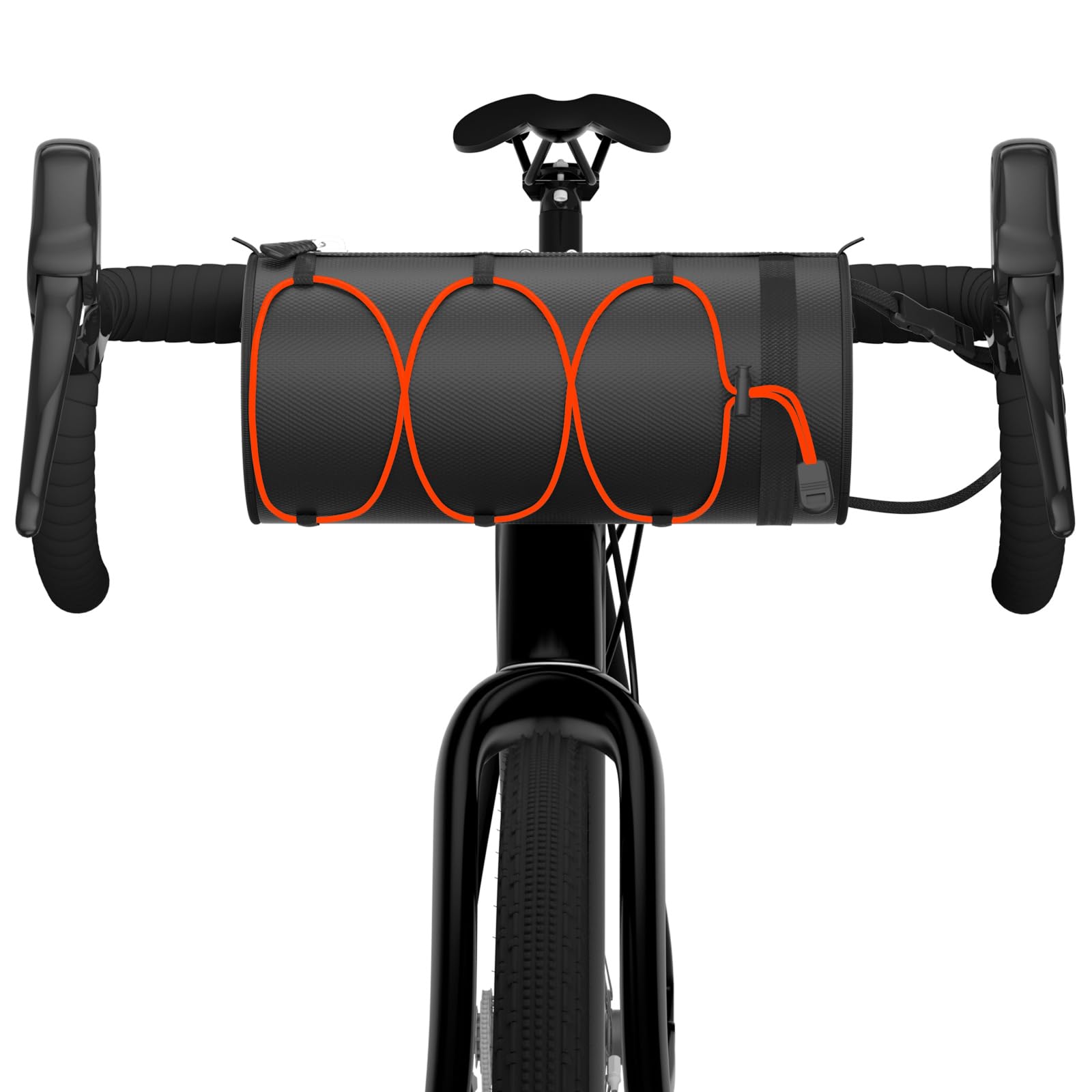 **Waterproof Handlebar Bike Bag - Large Capacity Frame Storage Bag with Shoulder Strap for Mountain & Road Bicycles | Perfect for Commuting, Cycling Trips & Outdoor Adventures (Red)**