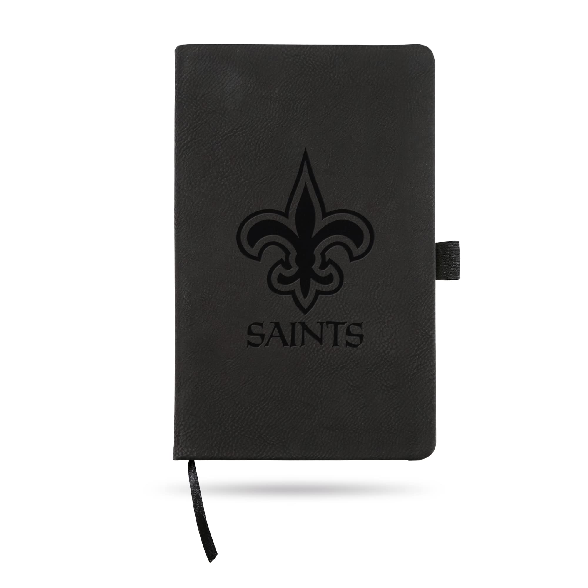 NFL New Orleans Saints Black Laser Engraved Small Notebook Journal - 8.25