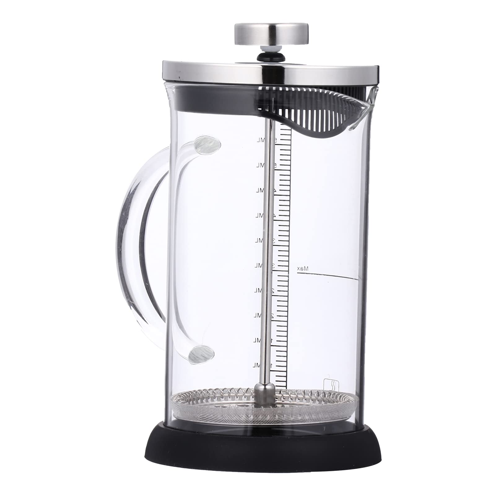 Premium French Press Coffee Maker - 600ml Heat-Resistant Glass with Superior Filtration for Rich Coffee & Tea | Perfect for Home, Office & Camping Brewing