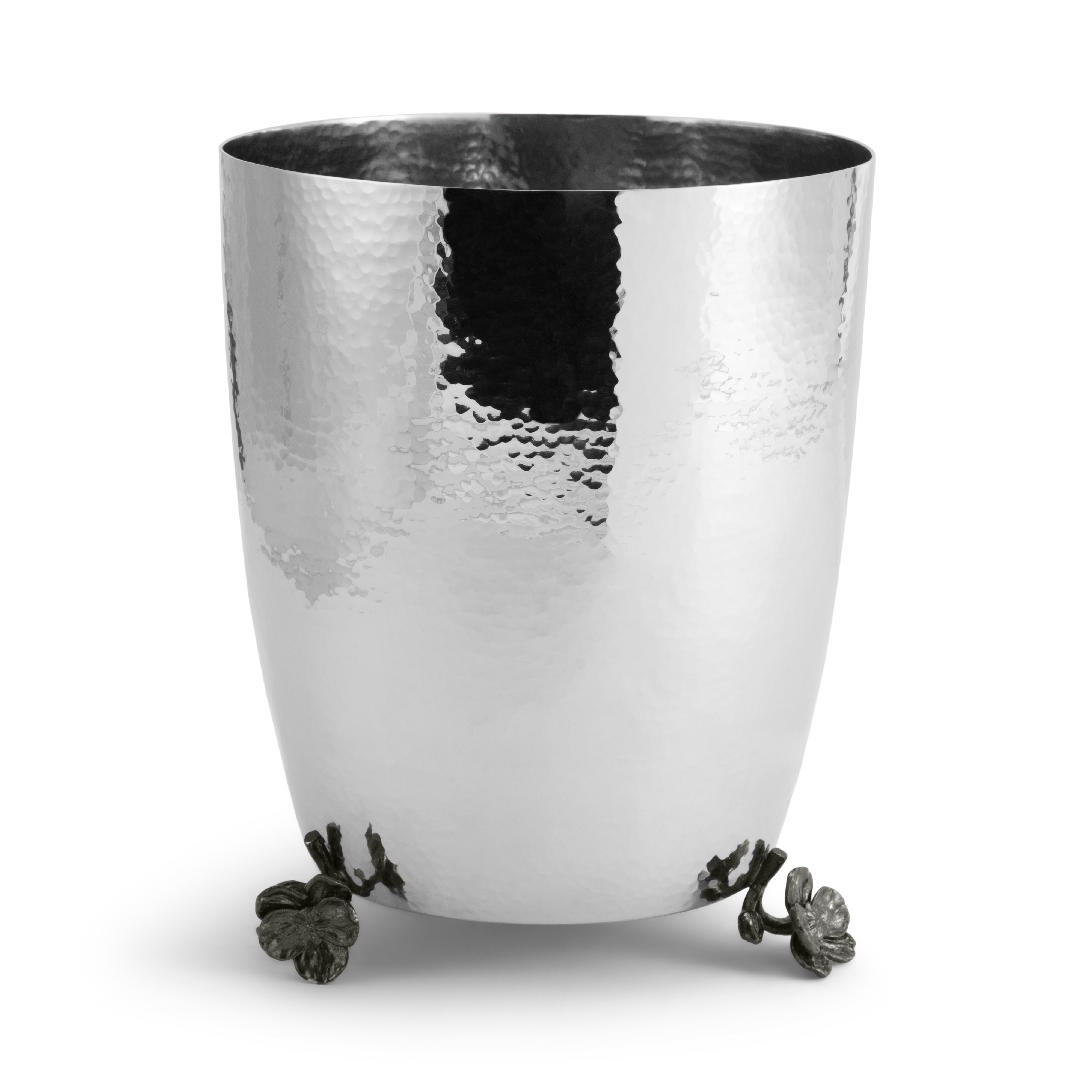 Premium Black Orchid Waste Basket - Elegant Trash Can for Home, Office & Bathroom - Perfect for Waste Disposal & Decor
