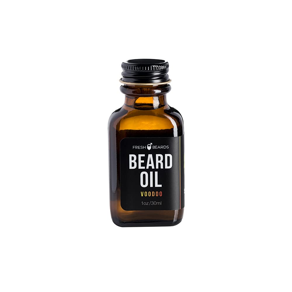 Voodoo Beard Oil for Men - Citrus Eucalyptus & Jasmine Scented Beard & Mustache Oil - Anti Itch Moisturizer, Softener & Dandruff Prevention - Promotes Healthy Beard Growth - Perfect for Grooming, Daily Care & Styling