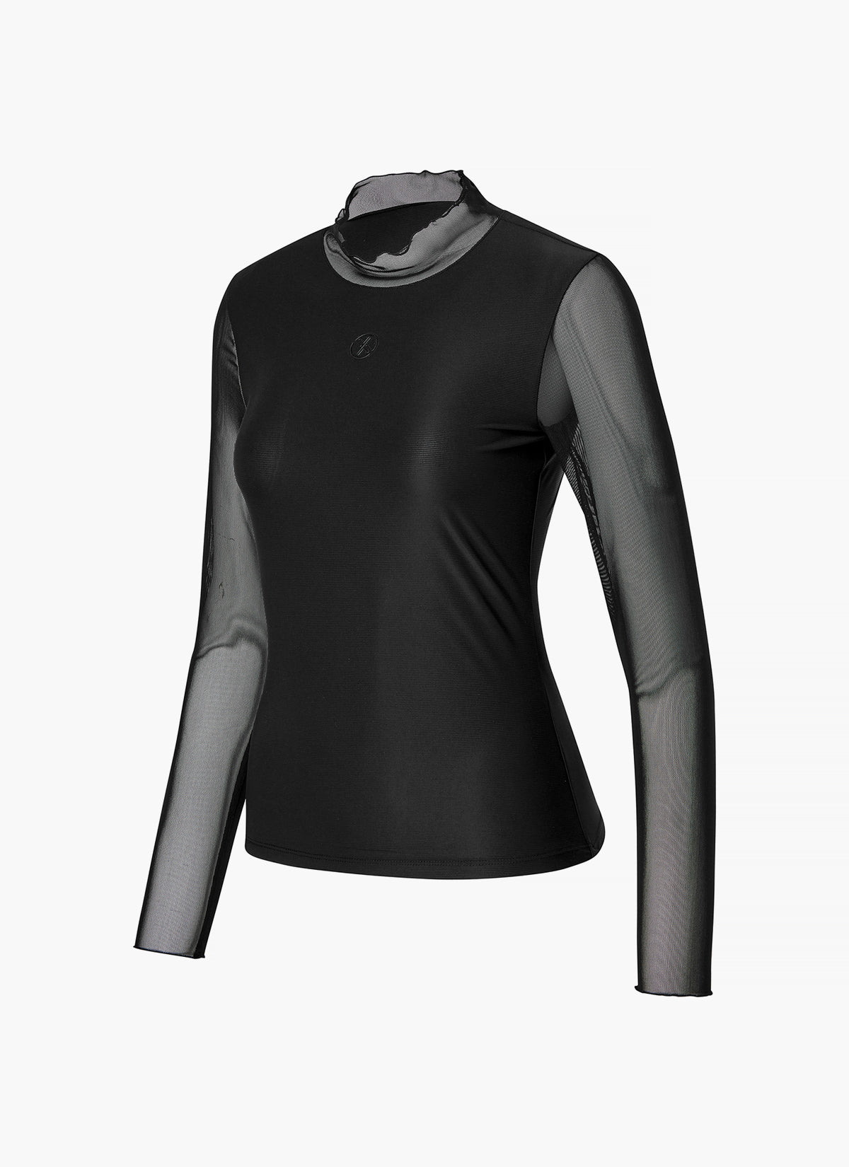 Women's Ruffle Mock Neck Thermal Base Layer Top - Soft & Warm Long Sleeve Shirt for Cold Weather, Layering, Winter Outfits, and Outdoor Activities
