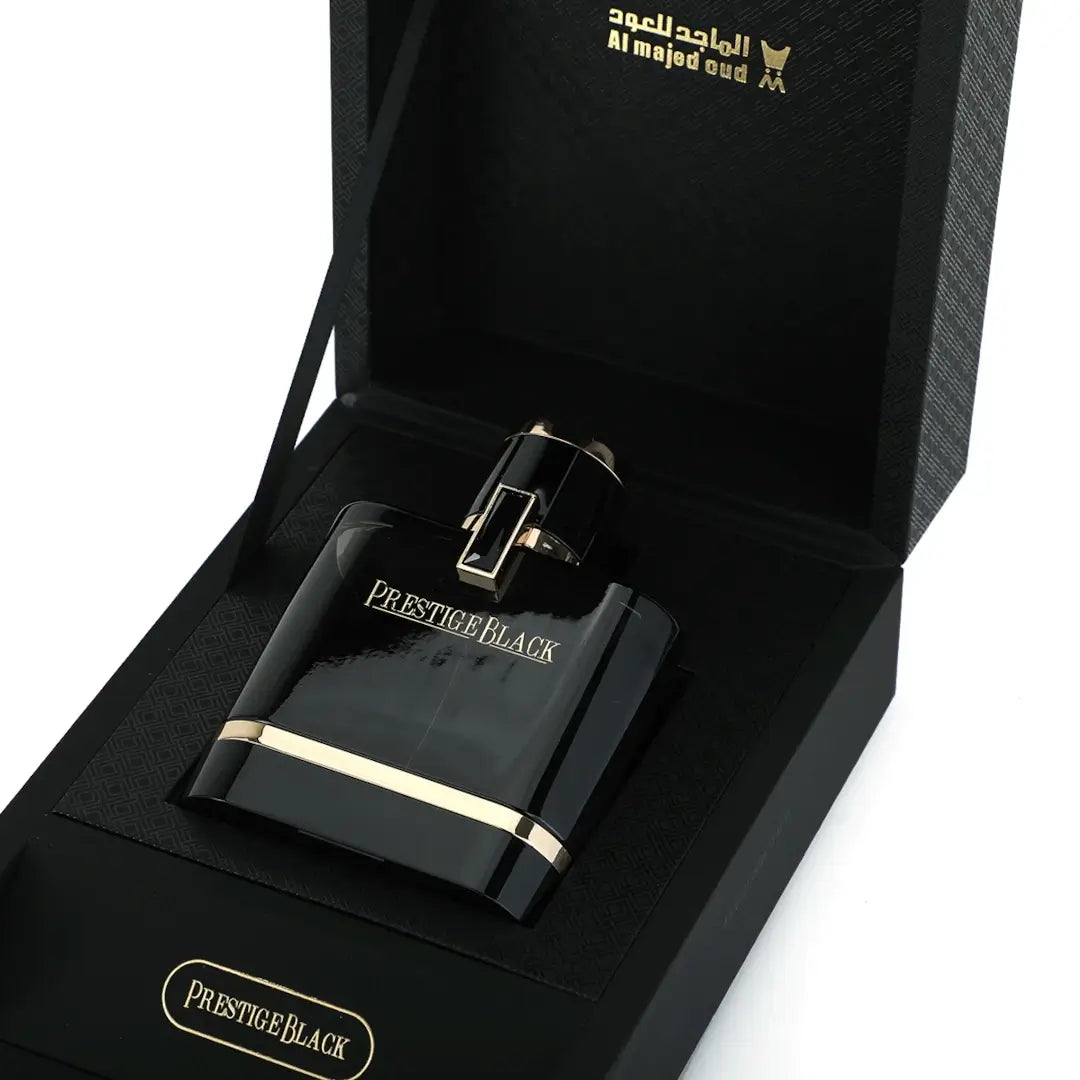 Prestige Black Eau de Parfum 100ml for Men - Luxury Long Lasting Fragrance for Date Night, Office & Special Occasions