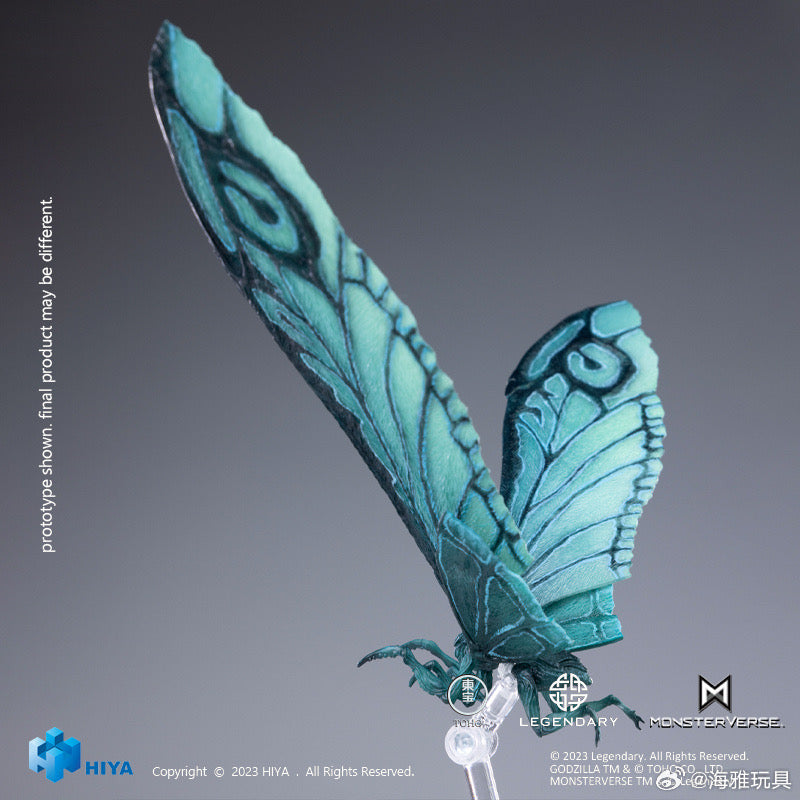 HIYA 14-inch 36cm Godzilla King of The Monsters Action Figure - Mothra Emerald Titan Version, Collectible Movie Monster Toy for Display & Gifts | Perfect for Fans, Collectors & Home Decor