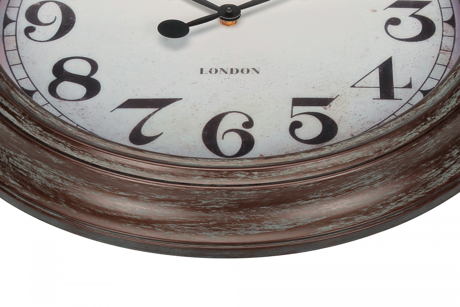 Allure Clock - Stylish Brown Wooden Wall Clock for Home & Office Decor | Perfect for Living Room, Bedroom, and Workspace