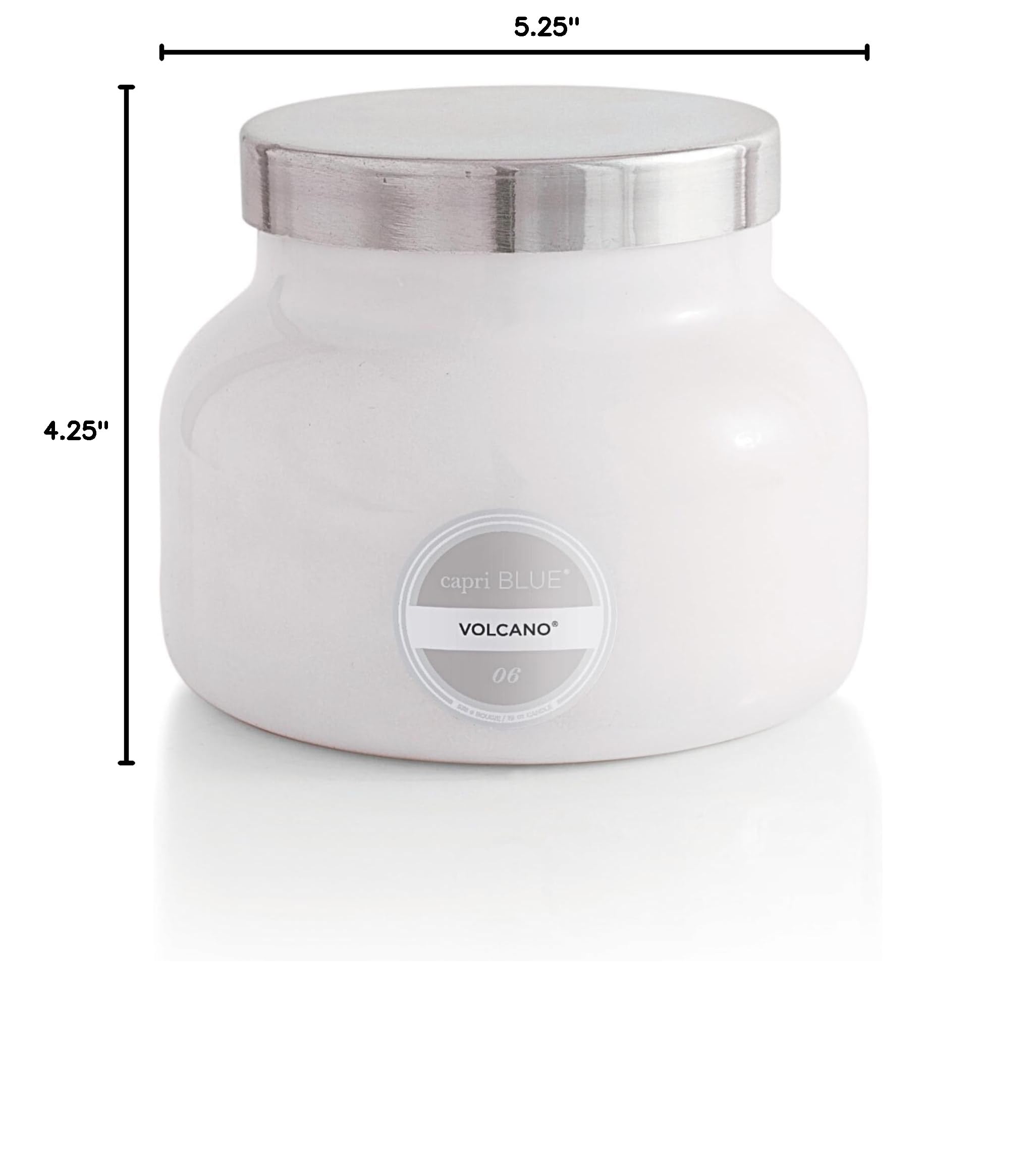 Capri Blue Volcano Scented Candles - 19oz Luxury Soy Wax Blend in Glass Jar with Tropical Fruit & Citrus Fragrance - White Home Decor Candle for Relaxation, Spa, Romantic Dinners & Gift Giving