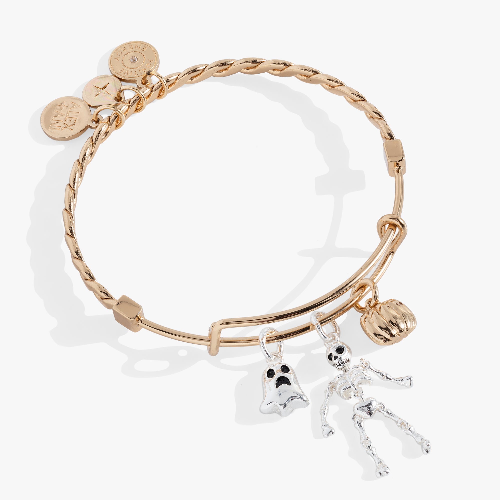 Halloween Ghost, Skeleton & Pumpkin Charm Bracelet Set - Spooky Jewelry for Costume Parties & Trick or Treating