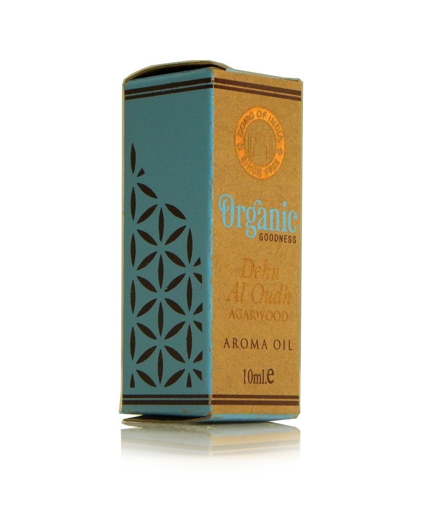 Song of India Organic Aroma Diffuser & Vaporizer Oil - 100% Pure Natural Essential Oil in Amber Glass Bottle (Dehn Al Oudh/Oud) for Home Relaxation, Yoga & Aromatherapy