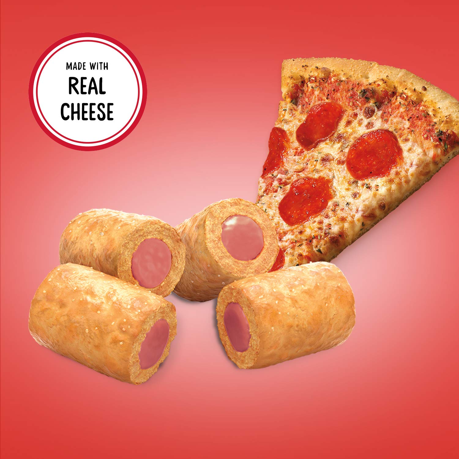 COMBOS Pepperoni Pizza Baked Snacks - Crunchy Crackers with Real Cheese - 6.3oz Bag (6 Pack) | Perfect for School Lunches, Road Trips & Office Snacks