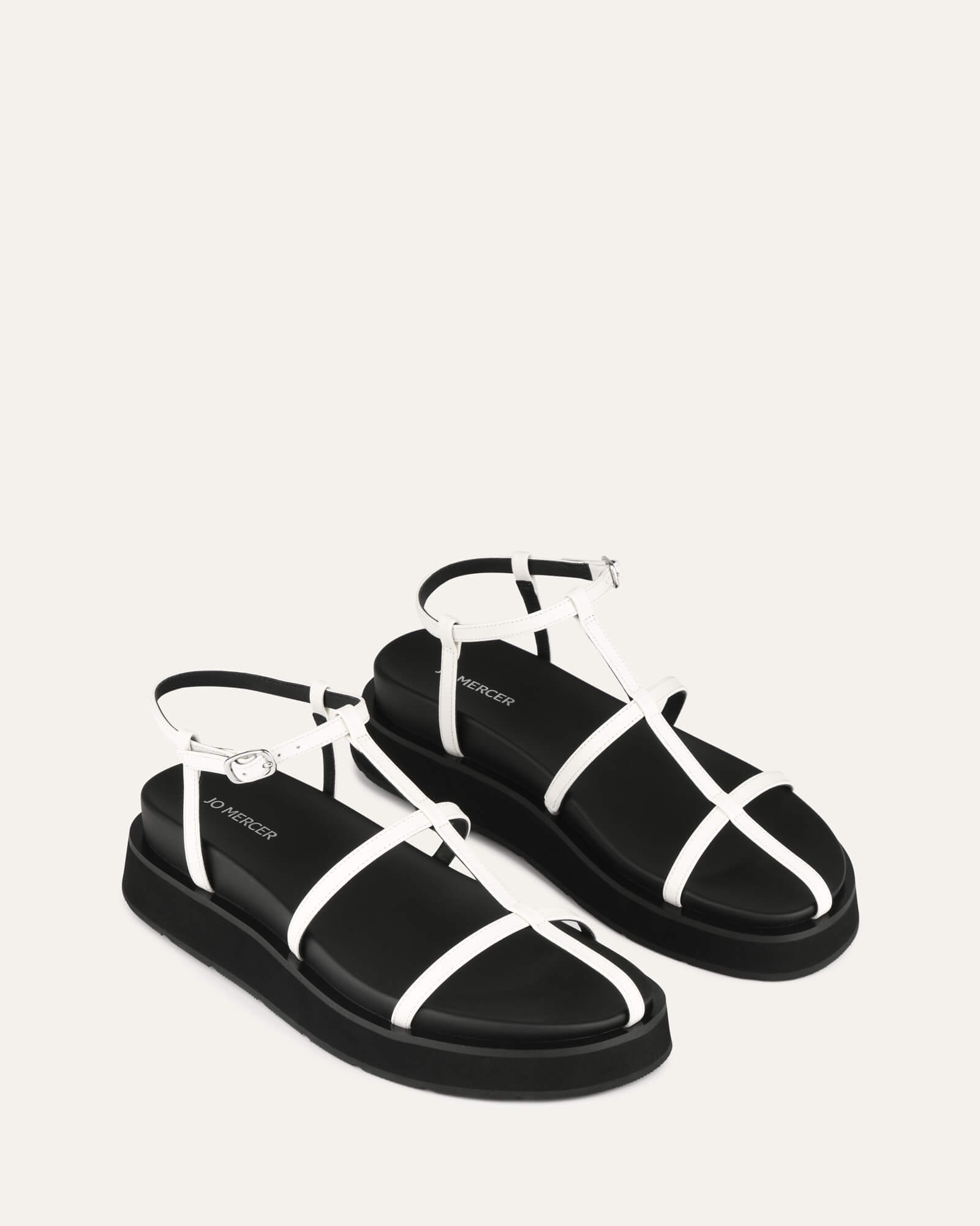 MINA Flat Sandals for Women - White & Multi-Color Comfortable Summer Beach Slides | Perfect for Vacation, Poolside, and Casual Outings