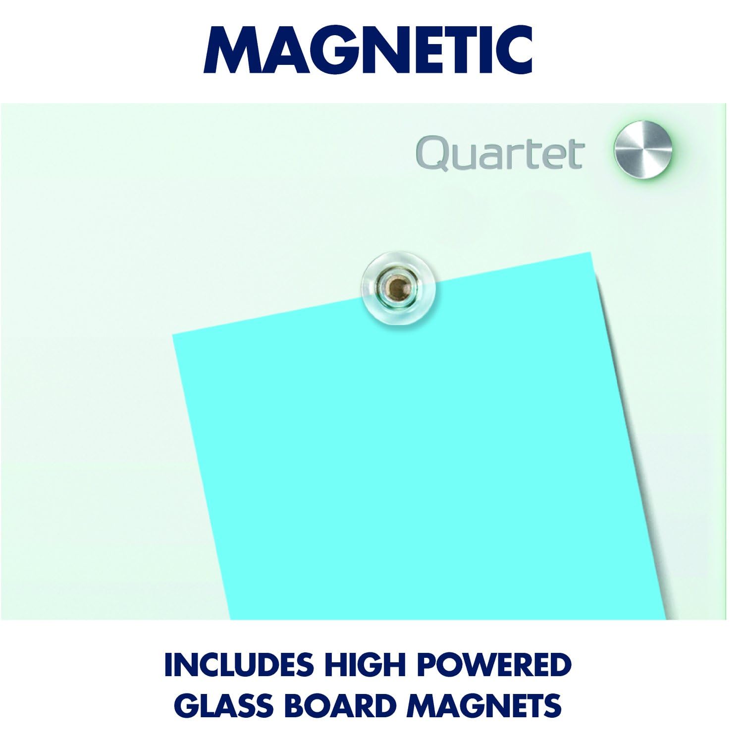 Quartet Magnetic Glass Dry Erase Whiteboard 36x24 Inches - Frameless Infinity Mounting, Premium White Surface (G3624W) - Perfect for Office Meetings, Classroom Teaching & Home Organization