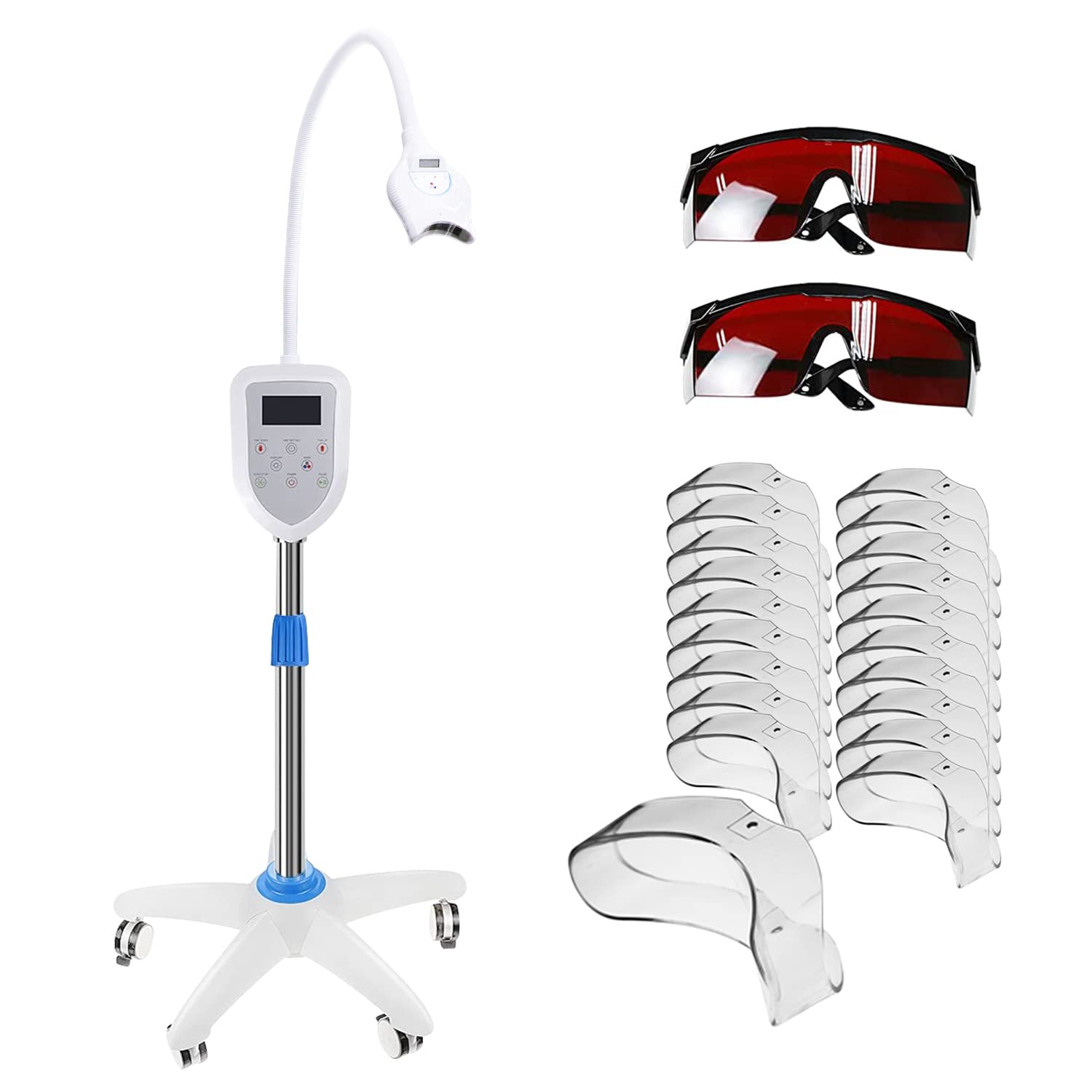 Professional LED Teeth Whitening Light Kit with Digital Display - Blue Light Accelerator for At-Home Teeth Bleaching & Whitening, Oral Care MD-669 (Perfect for Travel, Gifts & Quick Whitening Before Special Events)