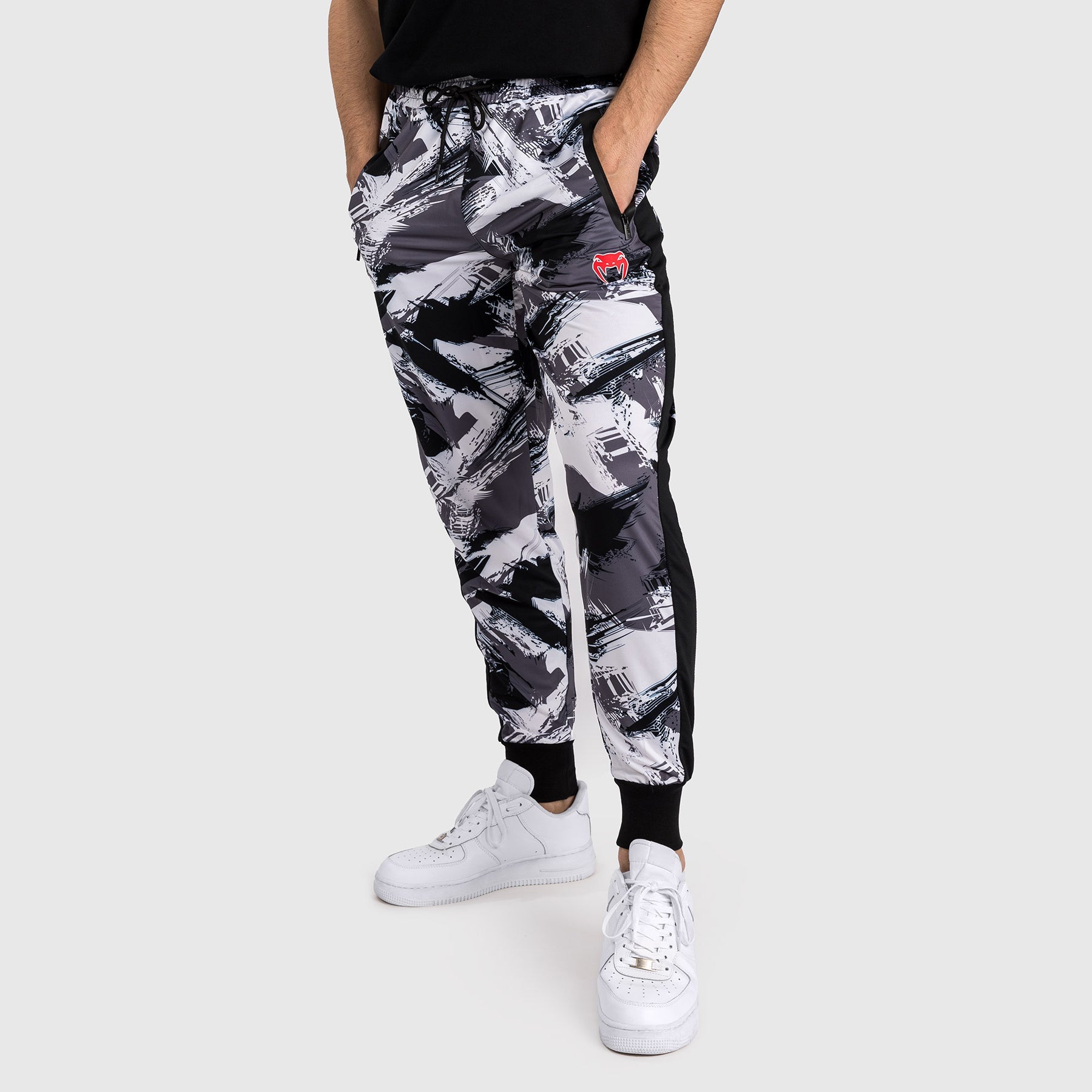 Venum Electron 3.0 Jogger Pants for Men - Red & Grey Athletic Training Pants - Lightweight & Breathable Workout Joggers for Gym, Running & Casual Wear