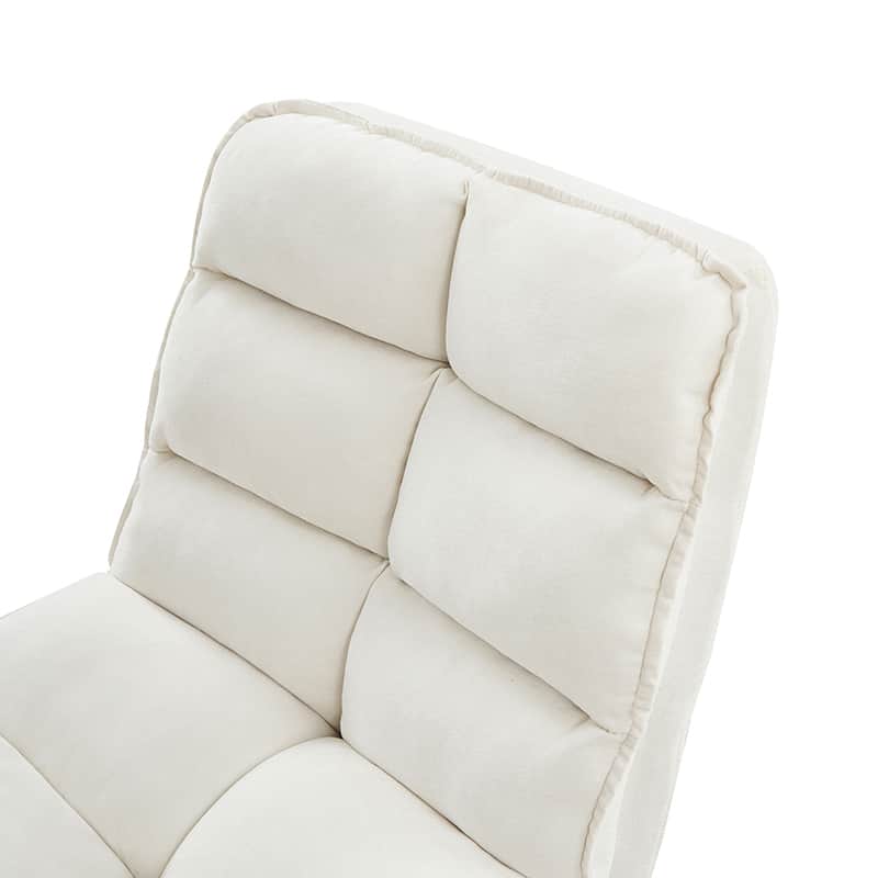 Simon Armless Office Chair with Thick Cushion - Ergonomic Comfort for Home Office, Study, and Workspace - Perfect for Long Hours of Sitting