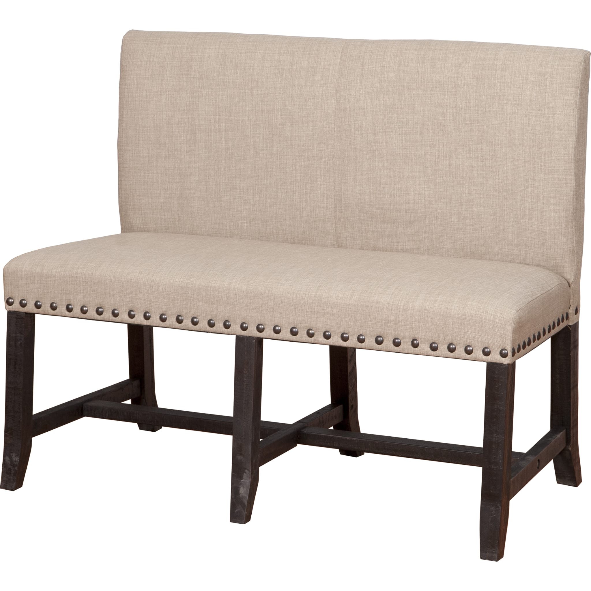 Yosemite Solid Wood Dining Settee - Rustic Farmhouse Bench with Backrest, Perfect for Kitchen, Dining Room, or Entryway Seating