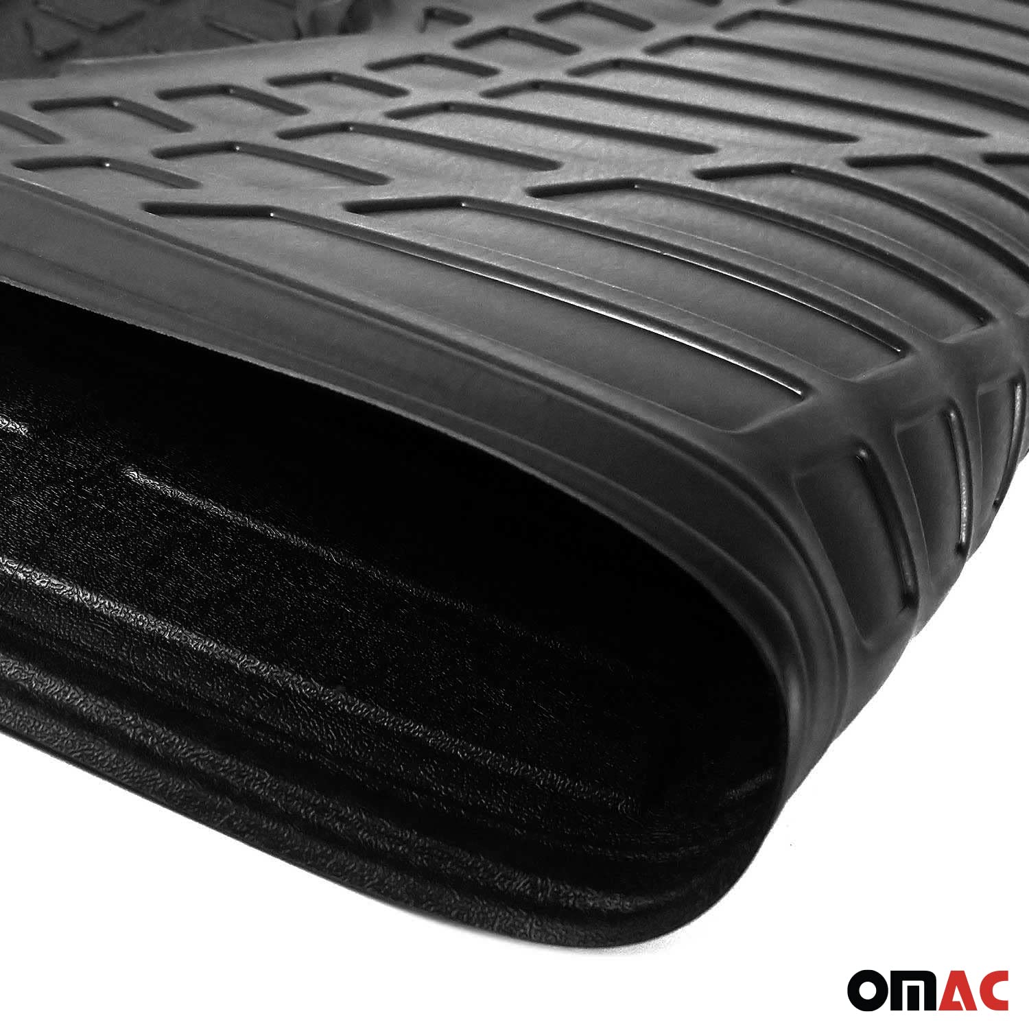 OMAC All-Weather TPE Cargo Liner for Audi Q7 2007-2015 - Heavy Duty Black Trunk Mat, Waterproof & Non-Slip Protection for SUV Cargo Area - Perfect for Road Trips, Groceries, Pets & Outdoor Adventures