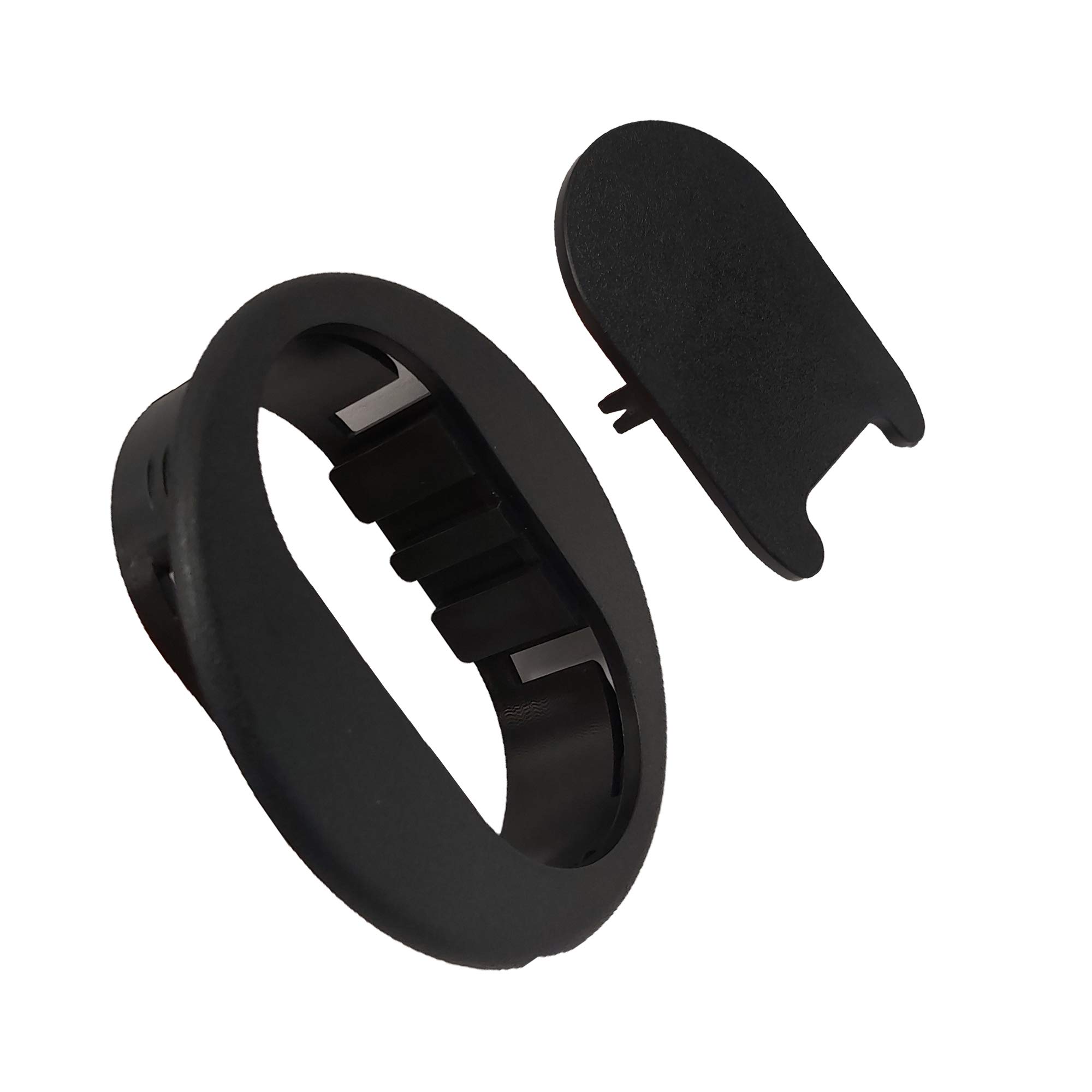 Black Round Plastic Desk Grommet for Cable Management
