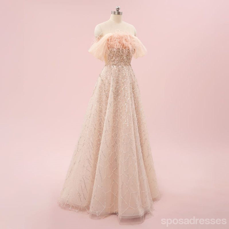 Elegant A-Line Off-Shoulder Long Prom Dresses for Women - Formal Evening Gown for Party, Homecoming & Special Occasions | Style 13526