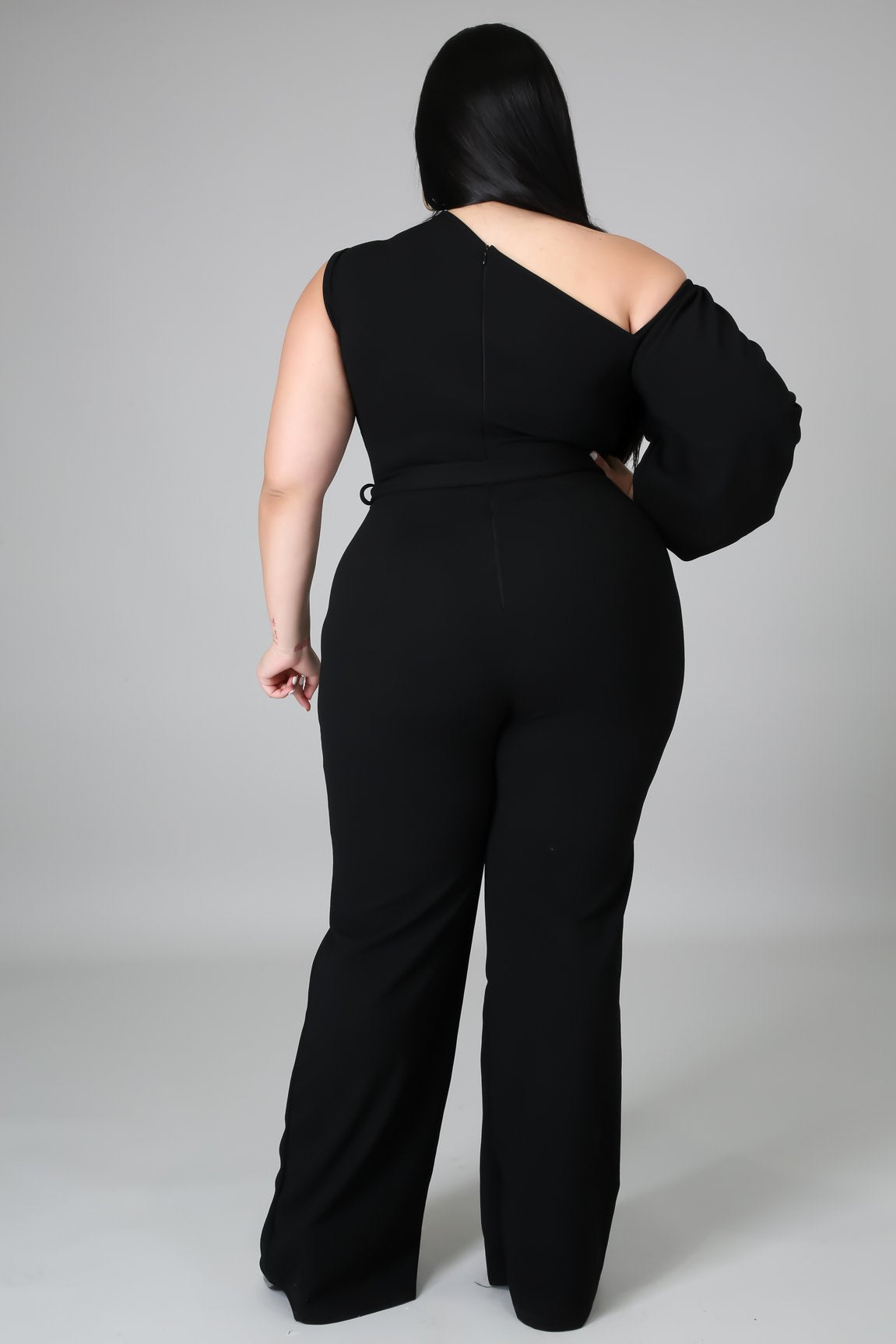 Jazleen Women's Black Curve Jumpsuit - Stylish & Comfortable One-Piece Outfit for Casual Wear, Parties & Date Nights