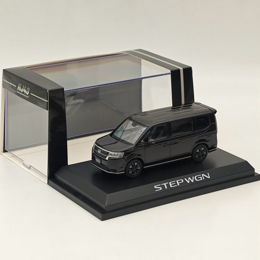 1/43 Honda STEP WGN e:HEV SPADA Twilight Mist Black Diecast Model Car - Limited Edition Collectible for Car Enthusiasts & Hobbyists - Perfect for Display, Gifts, and Japanese Car Model Collections