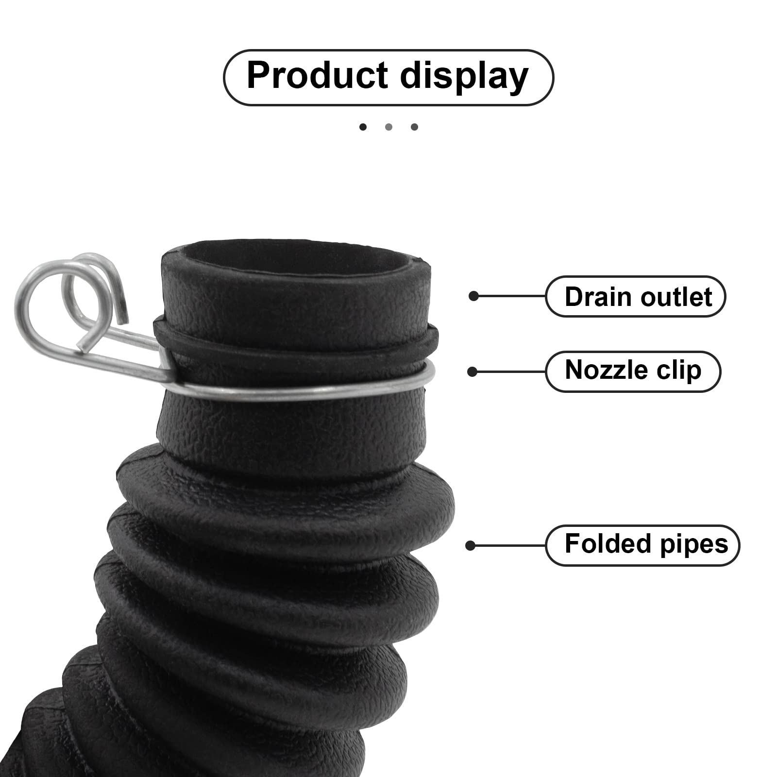 **AEM73213001 Washer Drain Hose Assembly - Heavy Duty Tub-to-Pump Connector with Stainless Steel Clamps - Compatible with LG Washing Machines - Perfect for Laundry Room Repairs & Appliance Maintenance**