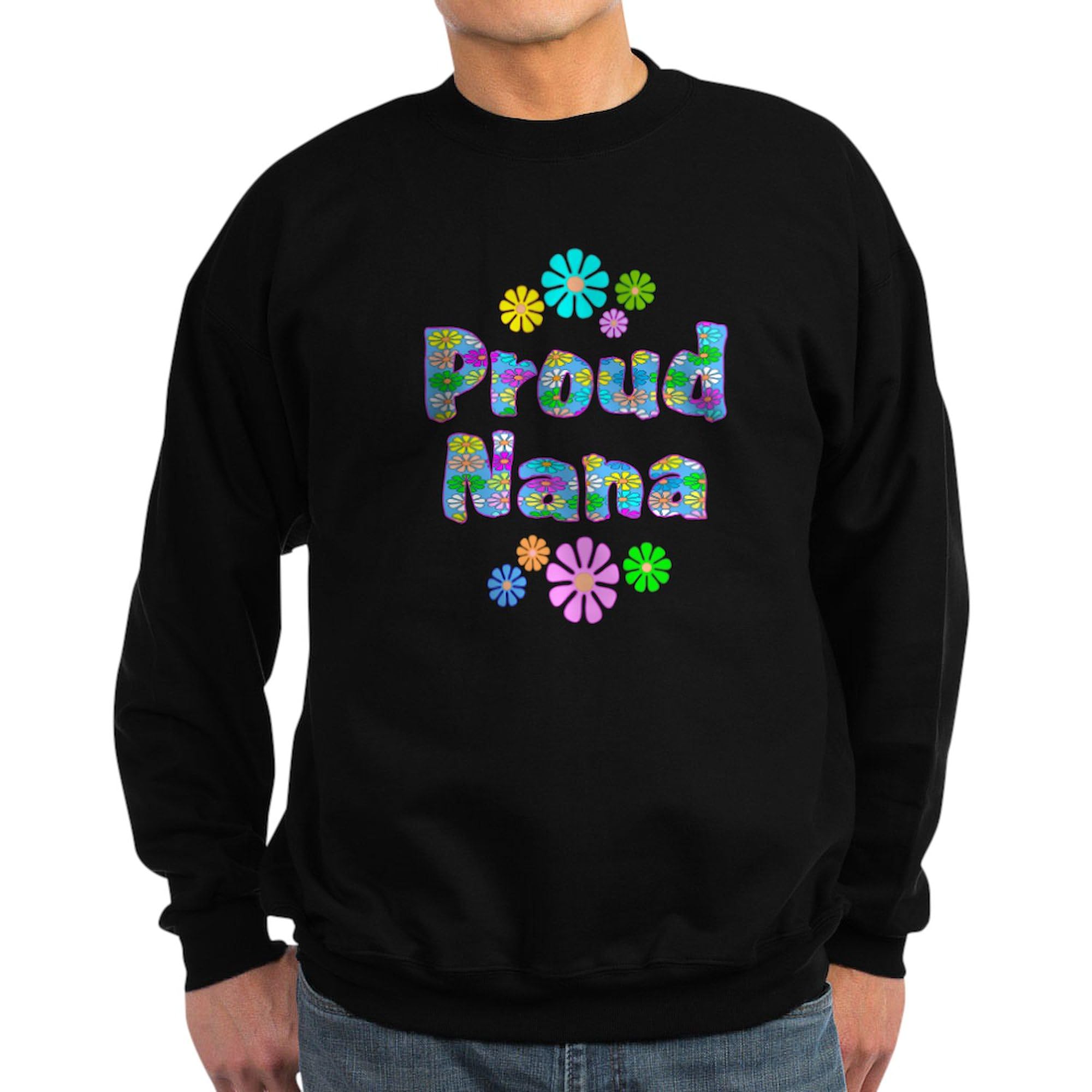 CafePress Nana Sweatshirt - Dark Color Classic Crew Neck Pullover | Cozy Casual Wear for Women, Perfect for Family Gatherings & Everyday Comfort