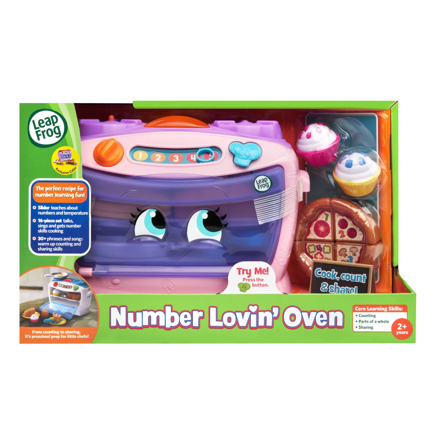 LeapFrog Number Lovin' Oven - Interactive Learning Toy for Kids Ages 2-5 | Pink Educational Baking Playset for Counting & Math Skills | Perfect for Pretend Play & Early Childhood Development