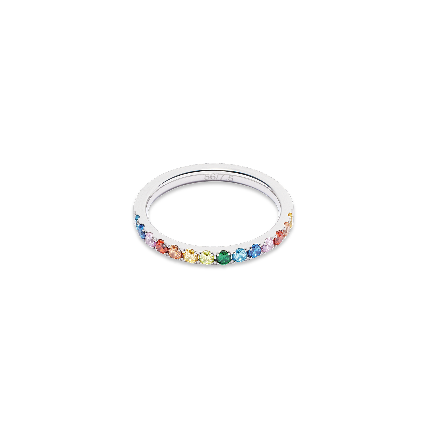 Eternal Love Silver Multicolor Ring for Women - Elegant Jewelry Gift for Anniversary, Wedding, and Valentine's Day