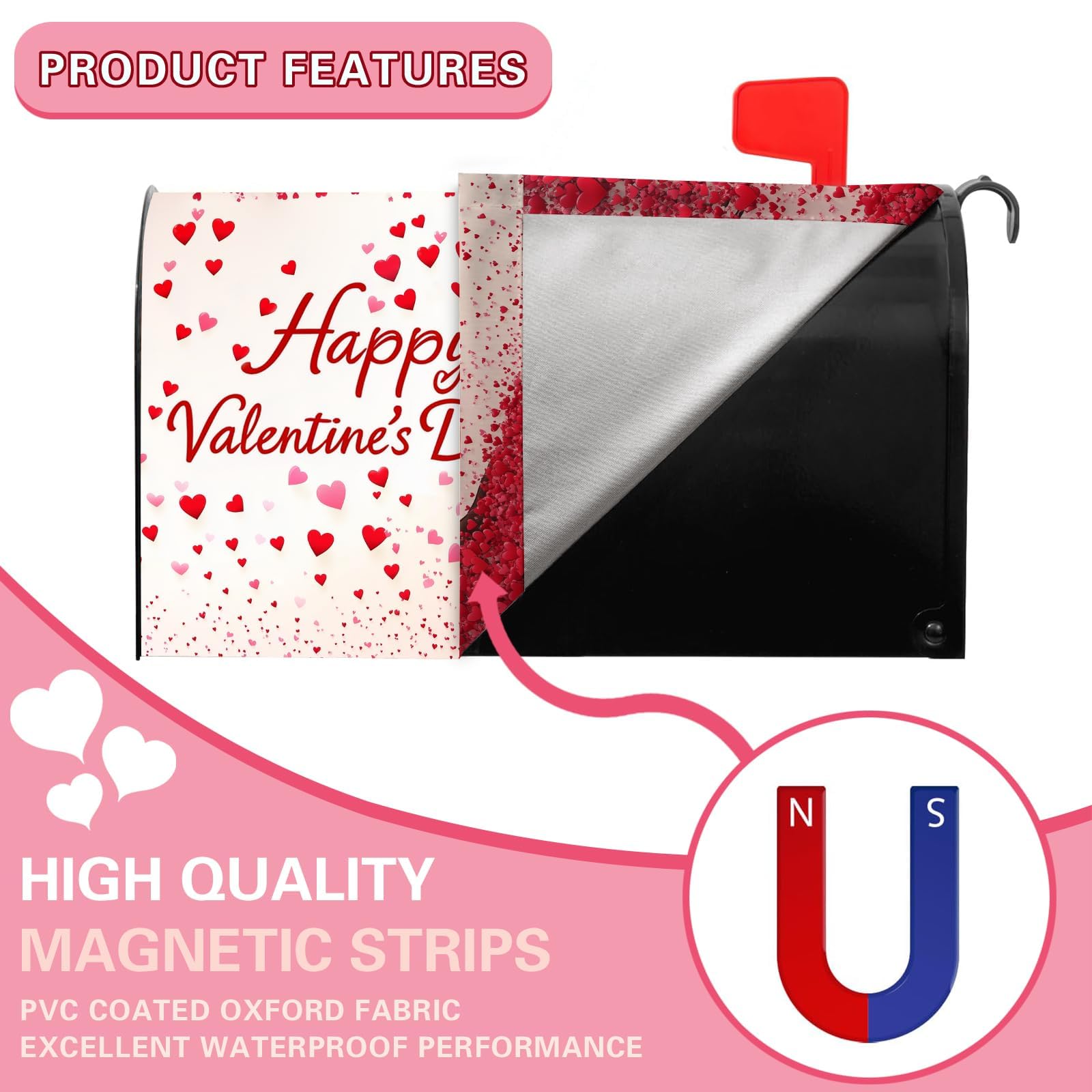 Valentine's Day Magnetic Mailbox Cover - 21
