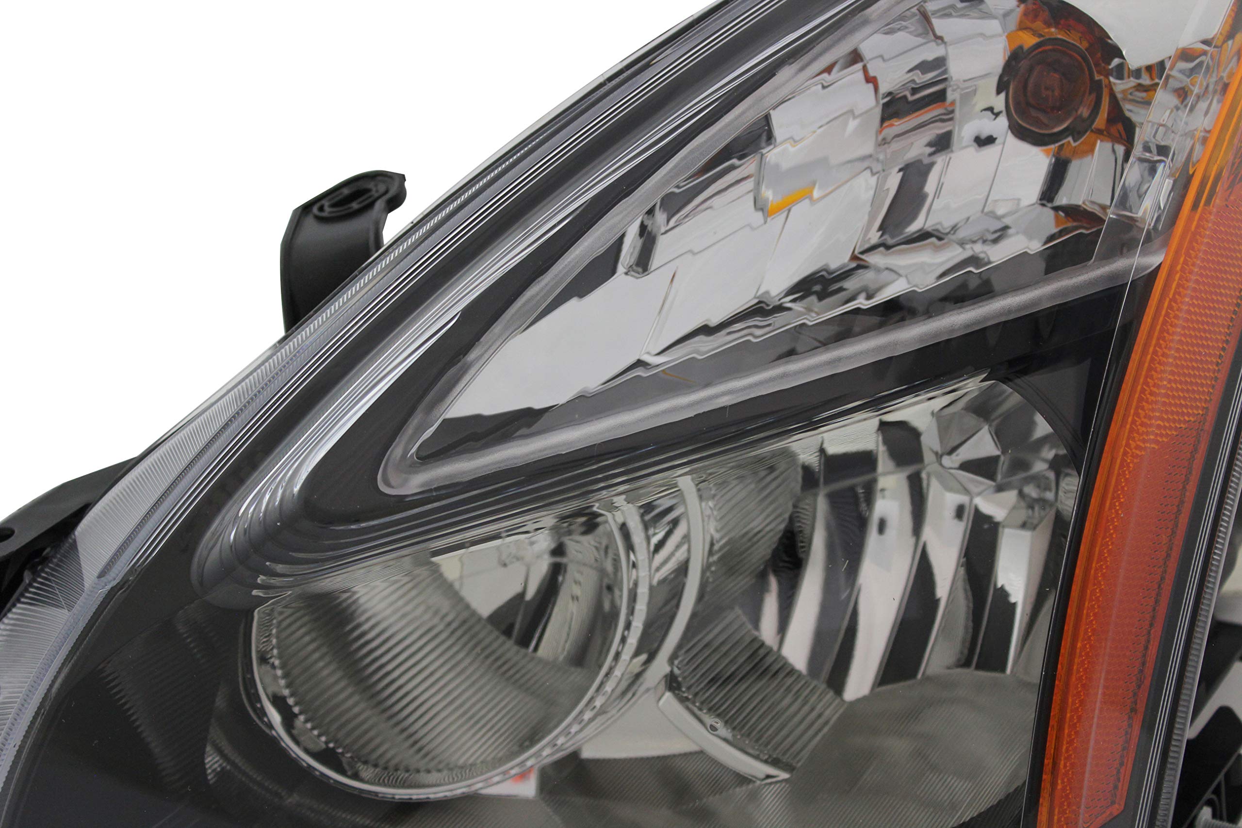 2014-2015 Nissan Rogue Halogen Headlight Assembly Set - Black Trim Replacement for Driver & Passenger Side | Perfect for Night Driving & Foggy Conditions