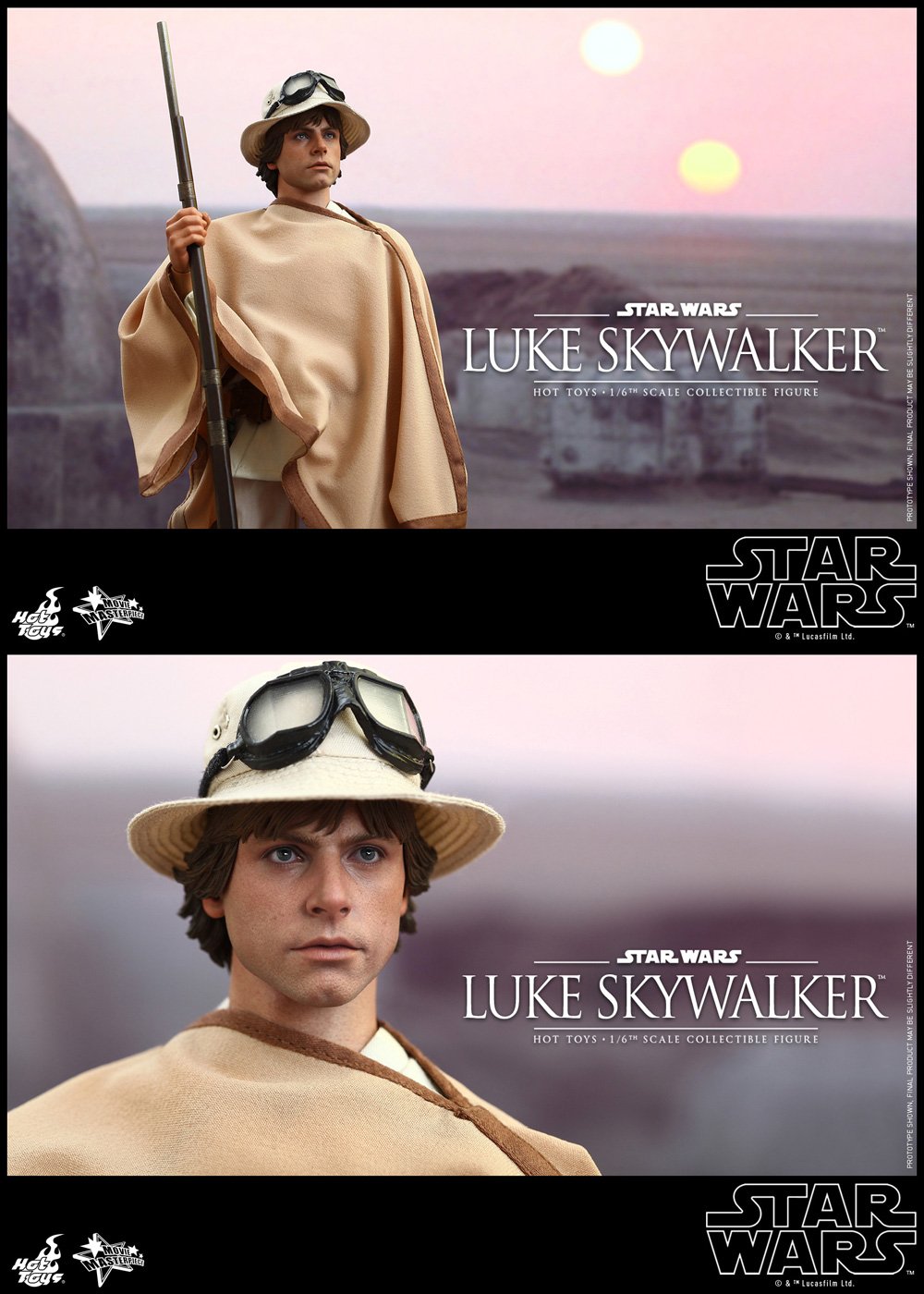 Hot Toys Star Wars Episode IV A New Hope Luke Skywalker 1/6 Scale Collectible Action Figure - Perfect for Display, Gift Giving, and Star Wars Fans Collection