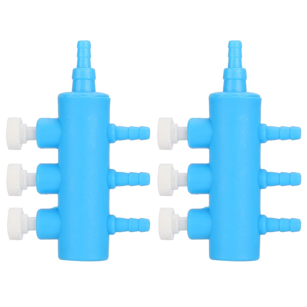 2PCS Aquarium Air Splitter Control Valve - Adjustable Airline Tube Connector for Fish Tank Air Pump Accessories | Perfect for Multiple Tank Setups & Bubble Walls