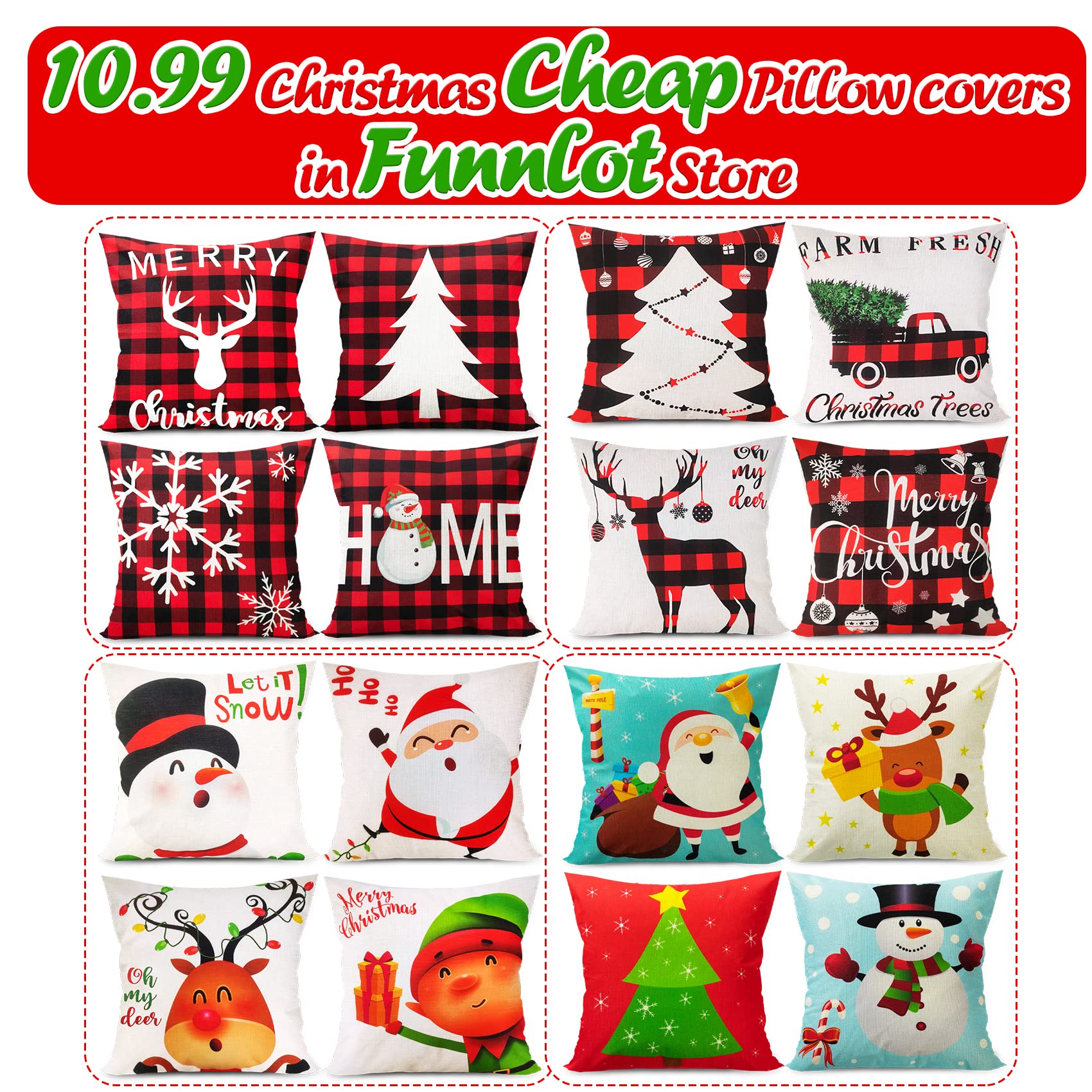 Funnlot Christmas Stickers for Kids - 30PCS DIY Holiday Craft Stickers, Christmas Game & Activities for Toddlers - Perfect for Scrapbooking, Gift Wrapping & Holiday Decorations