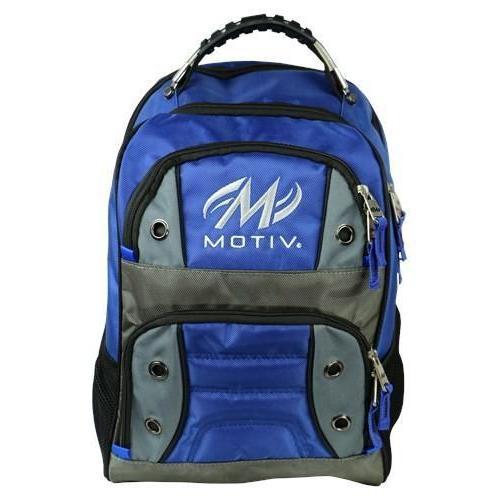 Motiv Intrepid Blue Bowling Backpack - Durable Bowling Gear Bag for Balls & Accessories - Perfect for League Play & Tournament Travel
