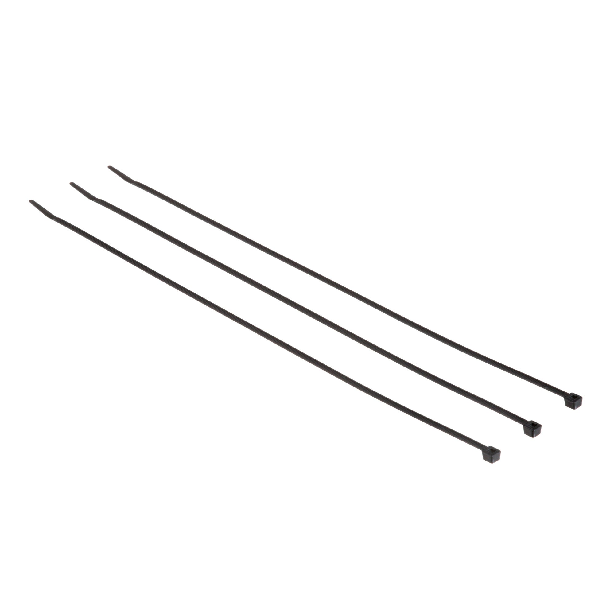 3M CT15BK50 Black Nylon Cable Ties - 50 Pack, 15 Inch Heavy Duty Zip Ties for Organizing Wires, Cables, and DIY Projects - Indoor & Outdoor Use