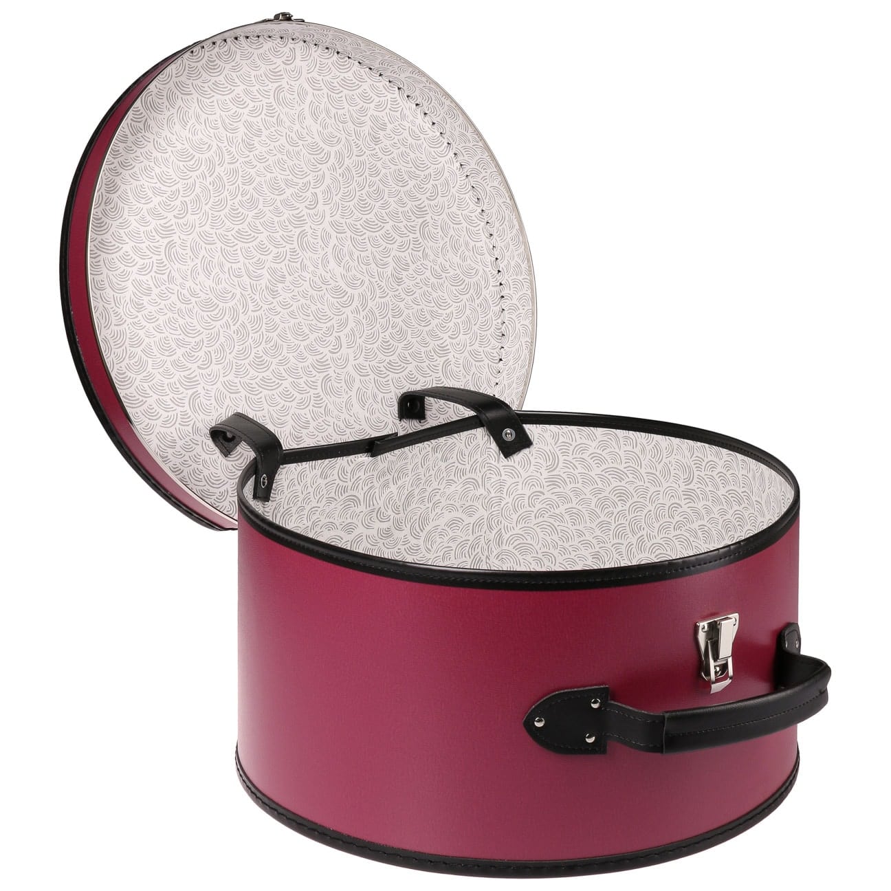 Lierys Bordeaux Hat Box - Stylish Storage for Hats, Caps & Accessories - Perfect for Travel, Home & Closet Organization