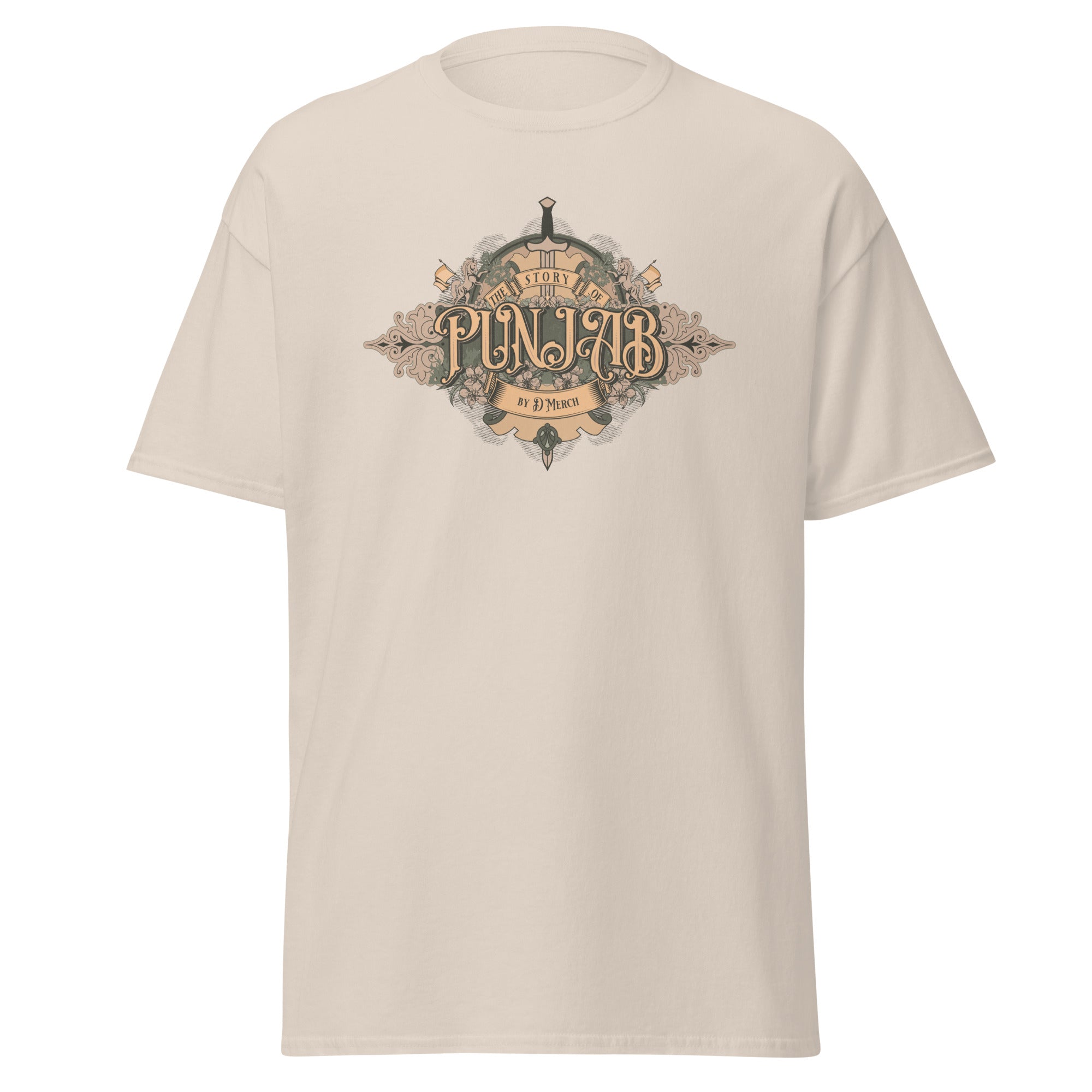 Story of Punjab Men's Classic Cotton T-Shirt | Comfortable Casual Wear for Everyday Outfits | Perfect for Street Style, Weekend Outings & Travel