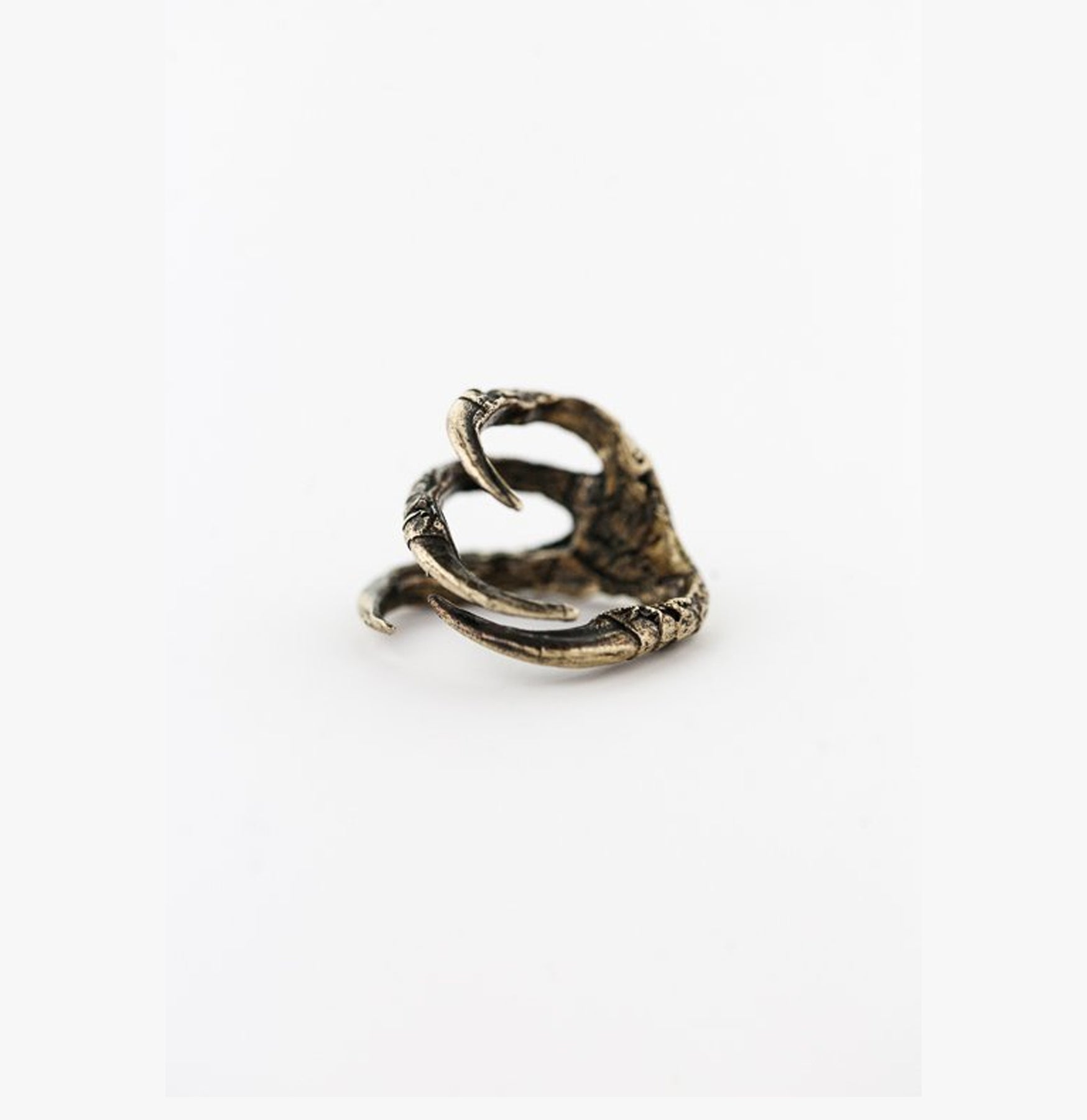 Broad Winged Hawk Foot Bronze Ring - Unique Animal Jewelry for Nature Lovers - Perfect for Gothic Fashion, Boho Style & Wildlife Enthusiasts