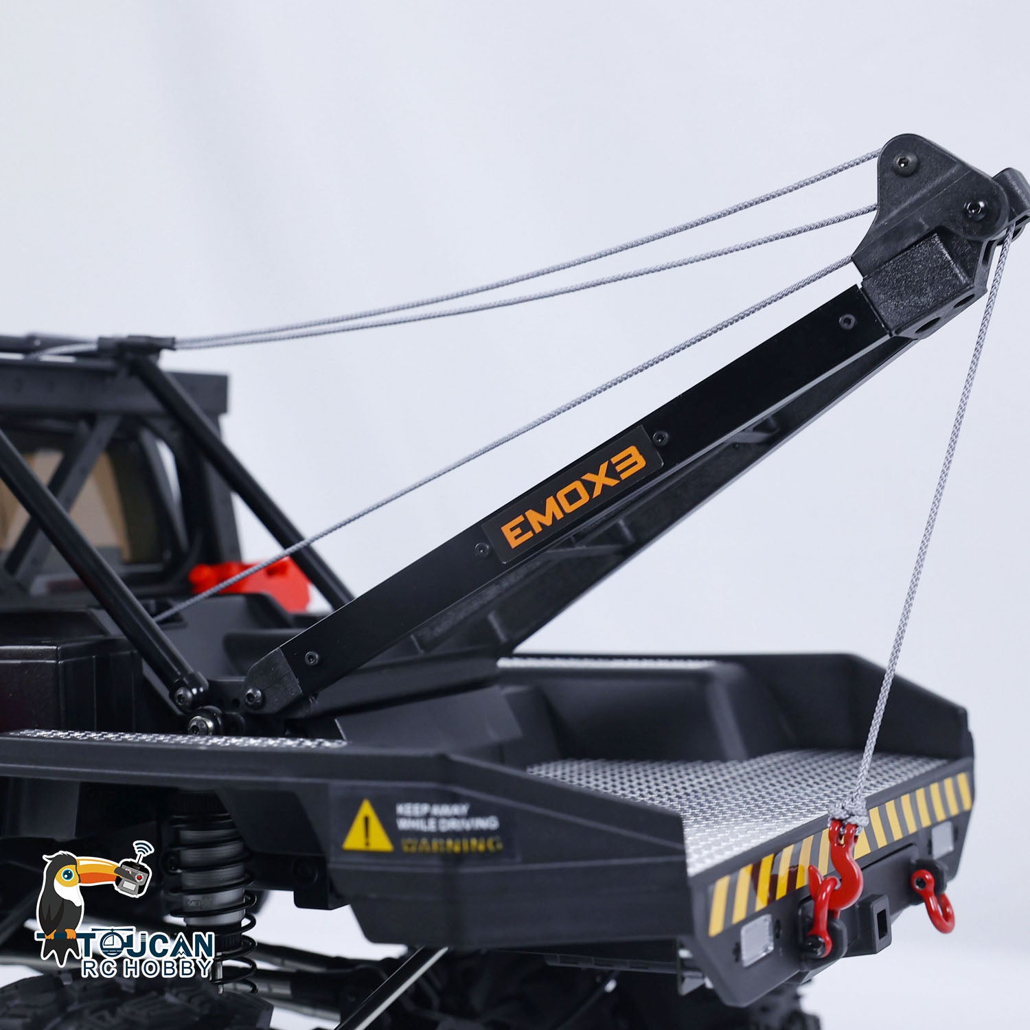 4WD 1/8 Scale RC Rescue Tow Truck - CROSSRC EMO X3 2-Speed 4x4 Remote Control Crawler with Brushed Motor & Differential Lock | Off-Road Adventure, Rock Crawling, Towing Simulation (US Stock)