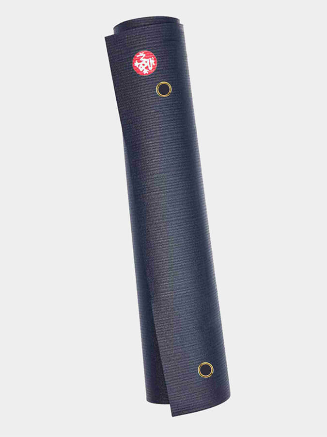 Manduka PROlite Standard 71 Yoga Mat 4.7mm Thick - Premium Non-Slip Yoga Mat for Home & Studio Practice - Midnight Color with Eyelets - Ideal for Hot Yoga, Pilates & Meditation