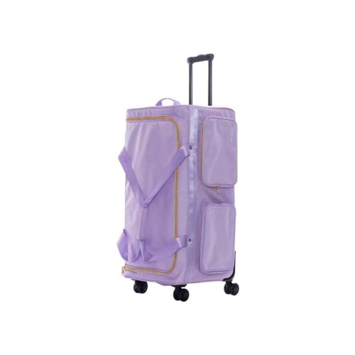 Large Collapsible Dance Bag for Women & Men - Multi-Purpose Storage for Dance, Skating, Cheerleading, Pageantry & Travel - Foldable Gym Duffel with Shoulder Strap - Perfect for Dance Classes, Competitions & Gym Workouts - Lavender