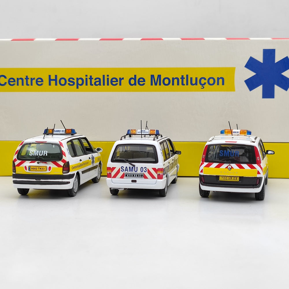 1/43 Scale Universal Hobbies Renault Espace SAMU 03 SMUR #2282 Diecast Model Car - Collectible Emergency Vehicle Toy for Display & Gifts (First Responder Scene)