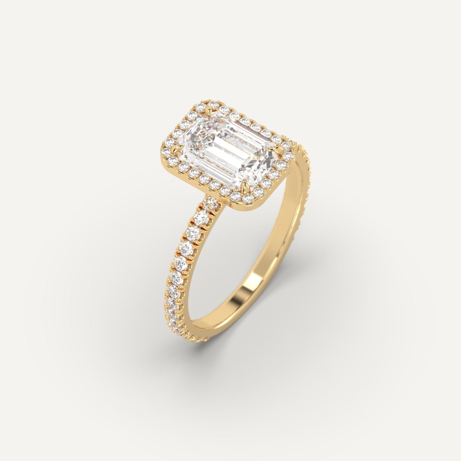 2 Carat Emerald Cut Diamond Ring for Women - Elegant Solitaire Engagement & Wedding Band - 14K White Gold Fine Jewelry Gift for Her - Perfect for Proposals, Anniversaries & Special Occasions