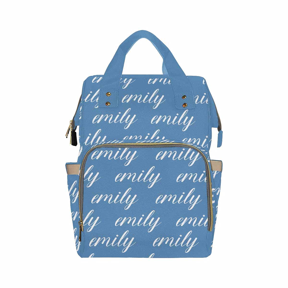 **Personalized Monogram Diaper Bag Backpack - Custom Name Baby Diaper Bag for Boys & Girls, Waterproof Multifunctional Travel Daypack - Perfect Gift for Moms, Ideal for Daycare, Travel & Outings**