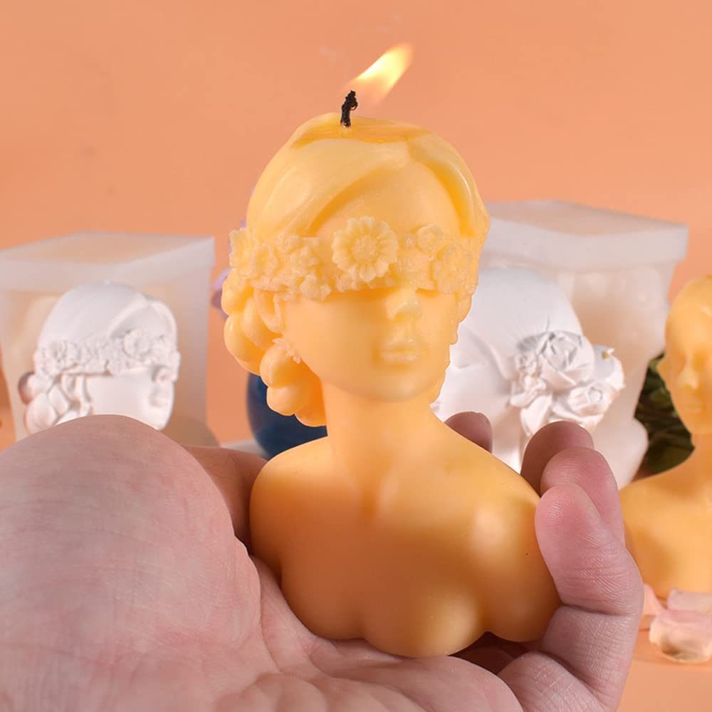 Radiance Store Silicone Candle Mold - 3D Female Body DIY Candle Making Kit for Candles, Soaps & Crafts | Perfect for Home Decor, Spa Gifts & DIY Projects