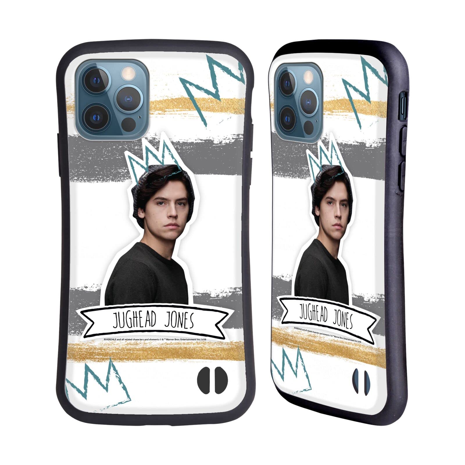 Officially Licensed Riverdale Jughead Jones iPhone 12 Case | Head Case Designs Hybrid Protective Cover for iPhone 12/12 Pro | Perfect for Fans, Daily Use & Show Your Style