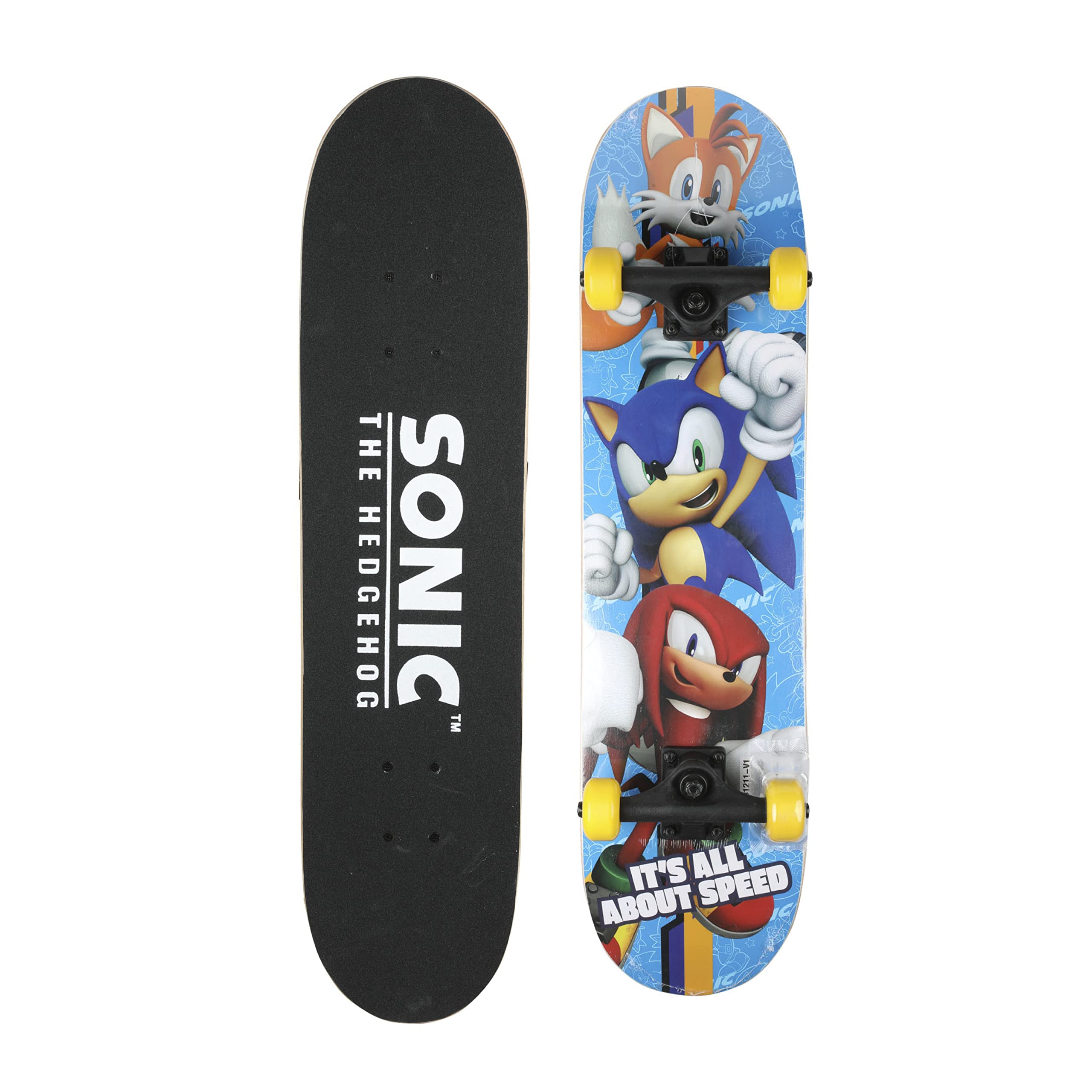 Sakar Minecraft Mob & Sonic The Hedgehog 31-Inch Complete Skateboard Bundle (2-Pack) - Perfect for Kids, Beginners & Skateboard Enthusiasts | Great for Commuting, Tricks & Outdoor Fun
