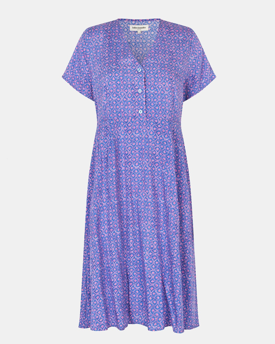 Lollys Laundry AnjaLL Midi Dress - Women's Floral Print Summer Dress for Casual & Party Wear | Perfect for Beach, Vacation & Date Nights