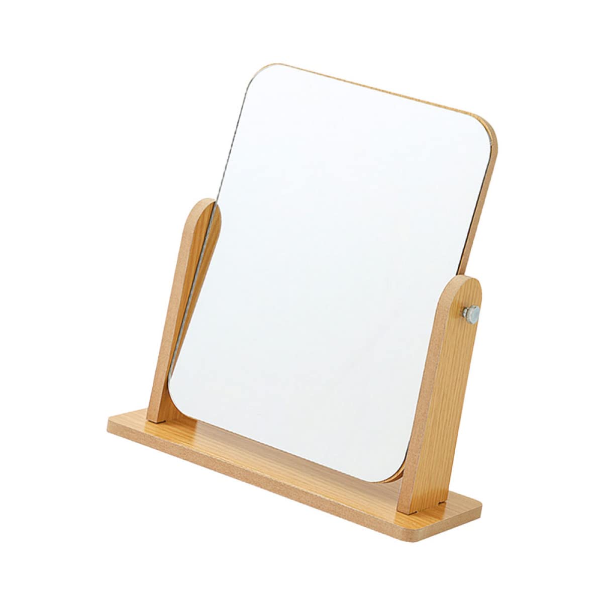 FRCOLOR Adjustable Standing Vanity Mirror with LED Lights - 10X Magnification, Touch Control for Makeup, Skincare & Hair Styling - Perfect for Bedroom, Bathroom & Dressing Room
