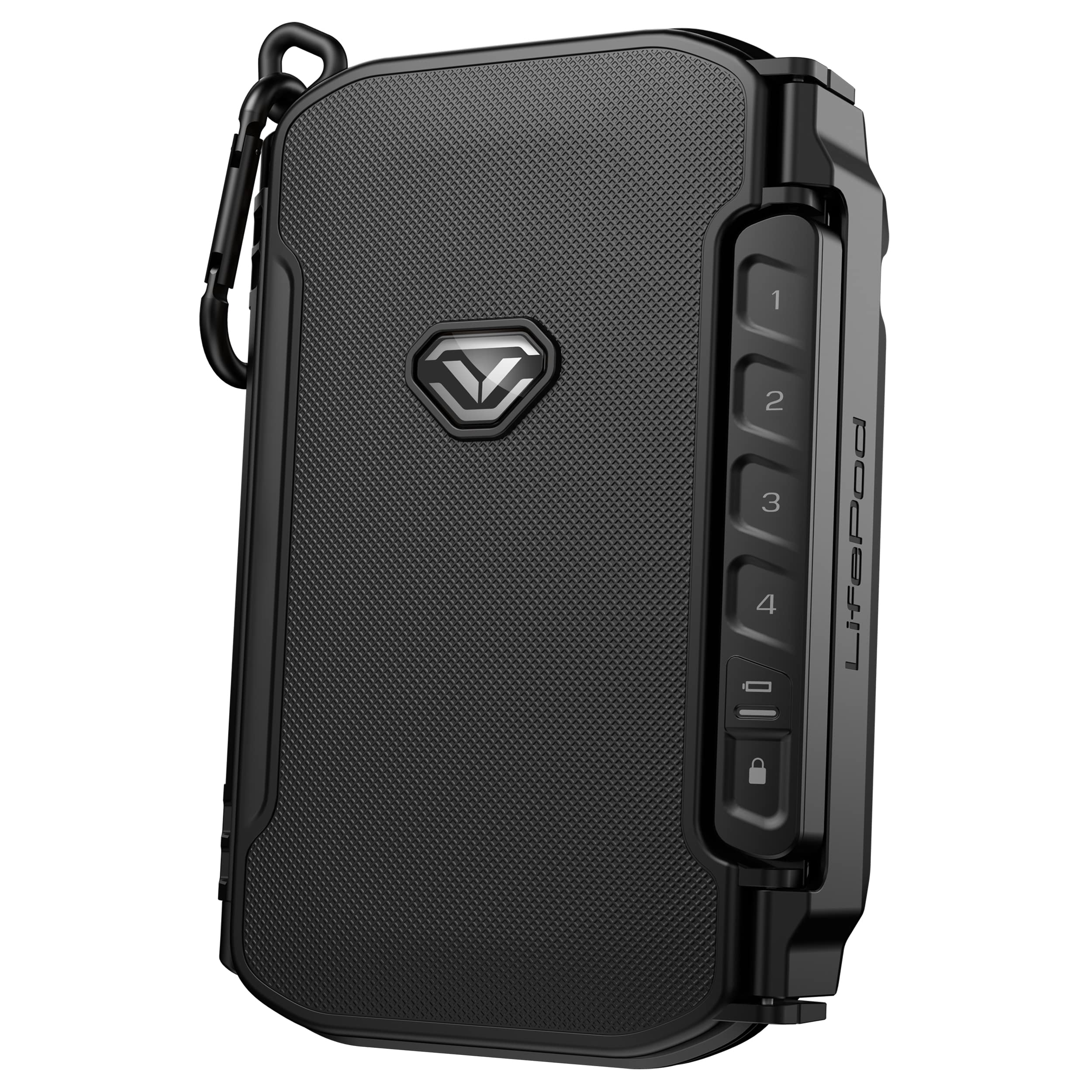 VAULTEK LifePod X Micro Waterproof Electronic Lockbox - Secure Travel Safe with Backlit Keypad | Portable Mini Case for Cash, Jewelry & Valuables | Ideal for Travel, Camping & Home Use (Covert Black)